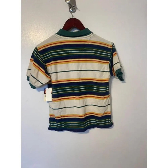 New with Tag Deadstock Kids Bugle Boy Polo Short Sleeve Stripe Shirt Size XL - Picture 5 of 5